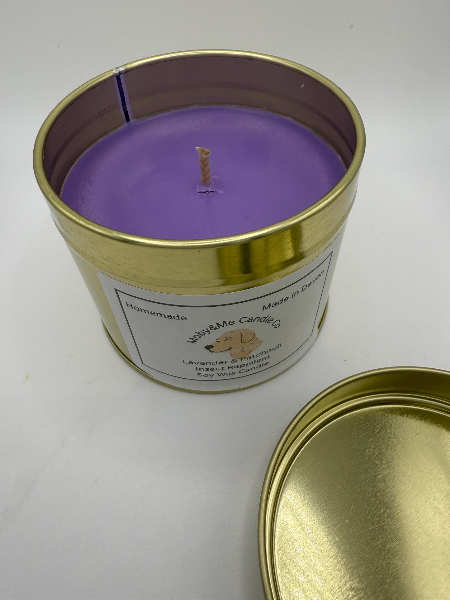 Large Lavender & Patchouli Insect Repellent Soy Candle