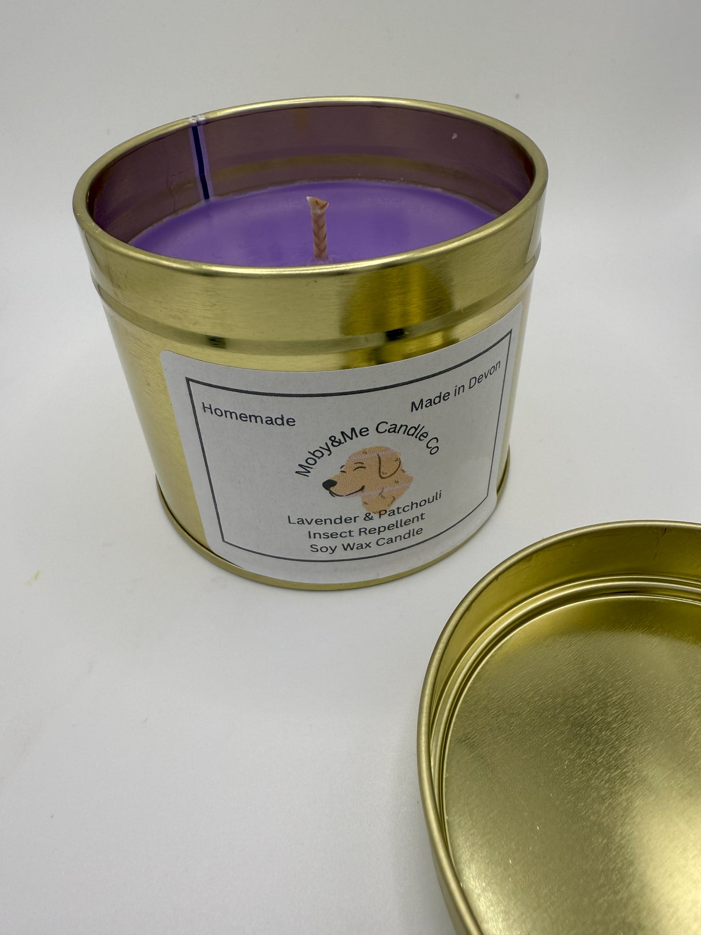 Large Lavender & Patchouli Insect Repellent Soy Candle