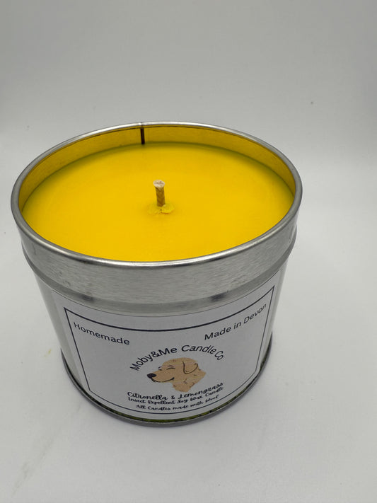Large Citronella & Lemongrass Insect Repellent Soy candle
