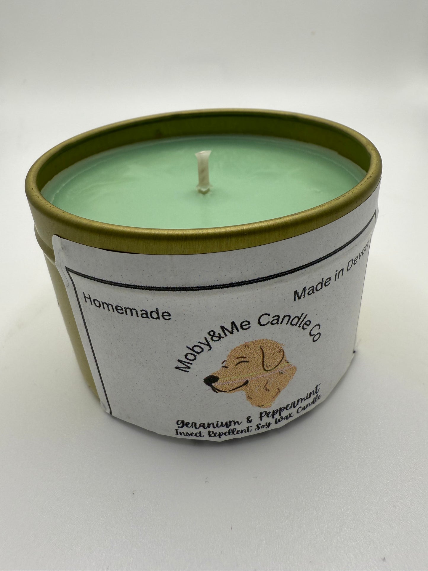 Small Geranium & Peppermint Insect Repellent Soy Candle