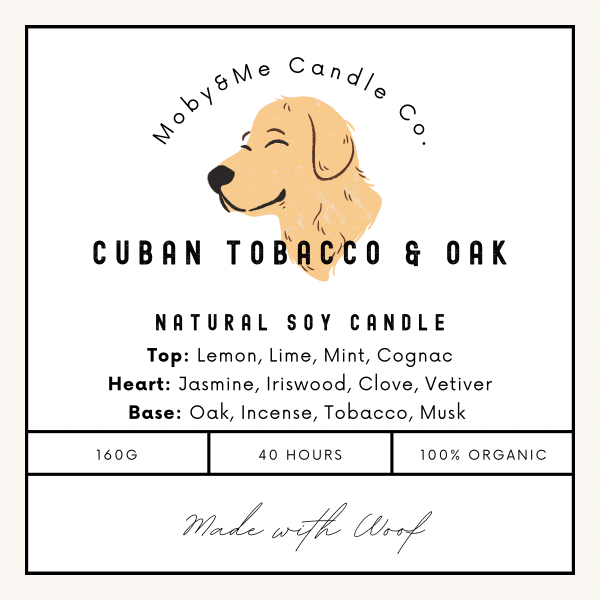 Cuban Tobacco & Oak Soy Wax Candle