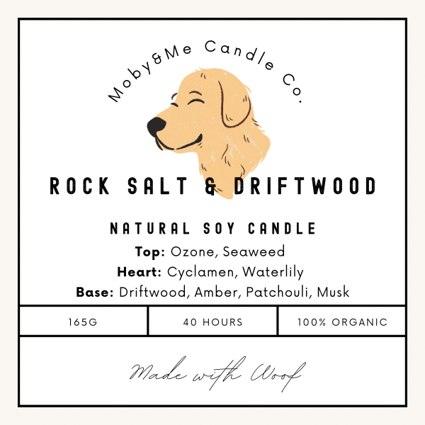 Rock Salt & Driftwood Soy Wax Candle