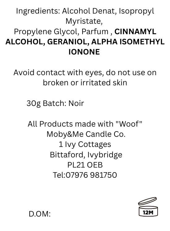 Noir Hide Eau de Parfum 30ml Inspired by Tom Ford Ombre Leather