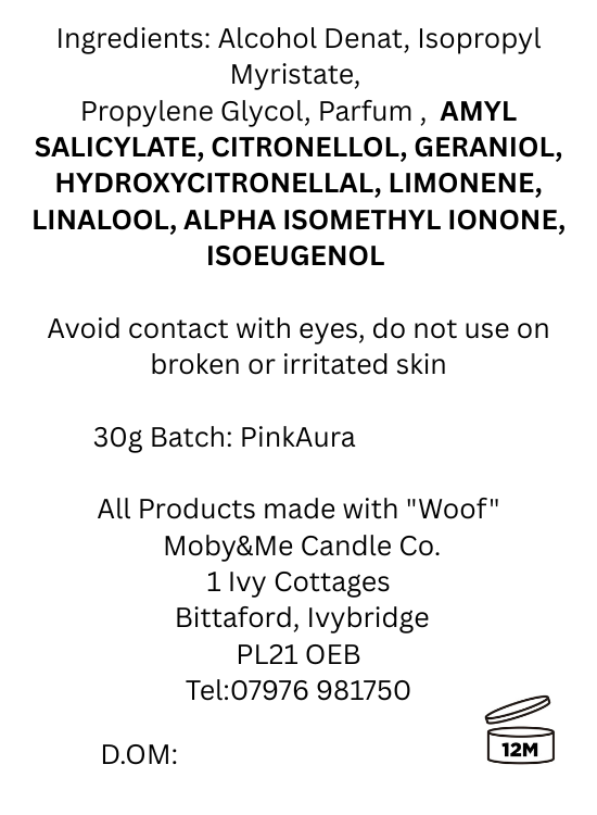 Pink Aura Eau de Parfum 30ml Inspired by Lacoste Touch of Pink