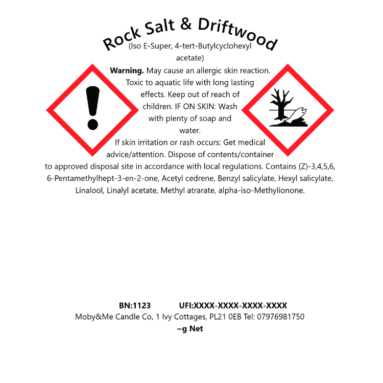 Rock Salt & Driftwood Soy Wax Candle