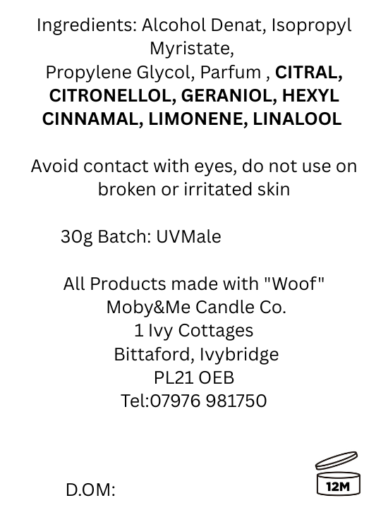 UV Male Eau de Parfum 30ml Inspired by Paco Rabanne Ultraviolet Male