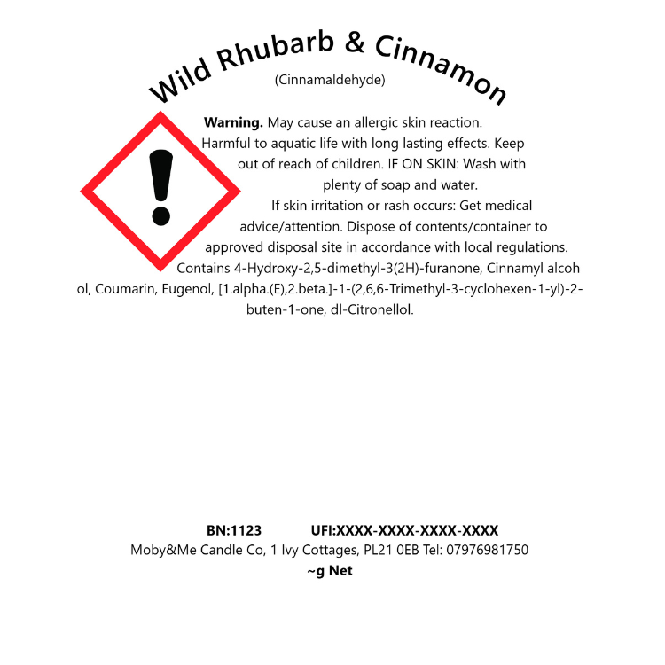 Wild Rhubarb & Cinnamon Soy Wax Candle